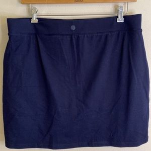 Talbots Navy Skort
